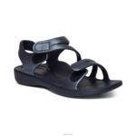 Jillian Sport Sandal Aetrex Women Shimmer Navy XLXT063 - Image 2