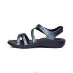 Jillian Sport Sandal Aetrex Women Shimmer Navy XLXT063 - Image 5