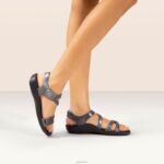 Jillian Sport Sandal Aetrex Women Shimmer Navy XLXT063 - Image 9
