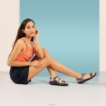 Jillian Sport Sandal Aetrex Women Shimmer Navy XLXT063 - Image 10