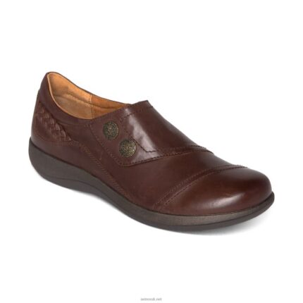 Karina Monk Strap Aetrex Women Brown XLXT03