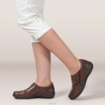 Karina Monk Strap Aetrex Women Brown XLXT03 - Image 9
