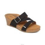 Kimmy Arch Support Wedge Aetrex Women Black XLXT0138