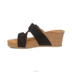 Kimmy Arch Support Wedge Aetrex Women Black XLXT0138 - Image 4