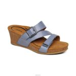 Kimmy Arch Support Wedge Aetrex Women Blue XLXT0233