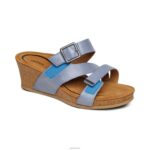 Kimmy Arch Support Wedge Aetrex Women Blue XLXT0233 - Image 7