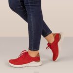 Laura Arch Support Sneakers Aetrex Women Red XLXT061 - Image 9