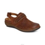 Leni Slingback Clog Aetrex Women Tobacco XLXT096