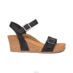 Lexa Quarter Strap Wedge Aetrex Women Black XLXT094 - Image 2