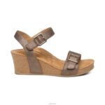 Lexa Quarter Strap Wedge Aetrex Women Bronze XLXT095 - Image 5