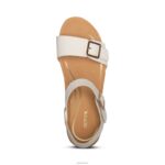 Lexa Quarter Strap Wedge Aetrex Women Ivory XLXT0172 - Image 5