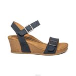 Lexa Quarter Strap Wedge Aetrex Women Navy XLXT0223 - Image 2