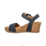 Lexa Quarter Strap Wedge Aetrex Women Navy XLXT0223 - Image 4
