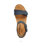 Lexa Quarter Strap Wedge Aetrex Women Navy XLXT0223 - Image 5
