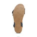 Lexa Quarter Strap Wedge Aetrex Women Navy XLXT0223 - Image 6