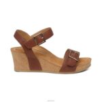 Lexa Quarter Strap Wedge Aetrex Women Walnut XLXT0116 - Image 5