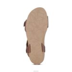 Lexa Quarter Strap Wedge Aetrex Women Walnut XLXT0116 - Image 7
