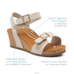 Lexa Quarter Strap Wedge Aetrex Women Walnut XLXT0116 - Image 8