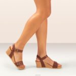 Lexa Quarter Strap Wedge Aetrex Women Walnut XLXT0116 - Image 9