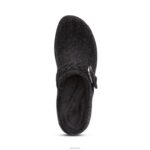 Libby Comfort Clog Aetrex Women Black Wool XLXT0159 - Image 5