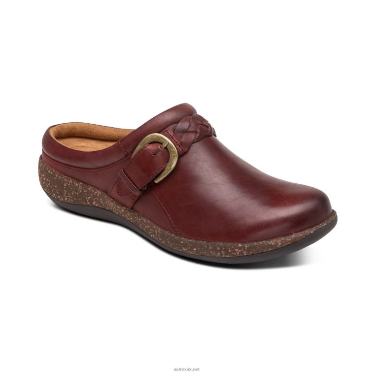 libby_comfort_clog_aetrex_women_burgundy_xlxt0103.jpg Libby Comfort Clog Aetrex Women Burgundy XLXT0103 - Image 1