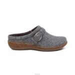 Libby Comfort Clog Aetrex Women Grey Wool XLXT0158 - Image 4