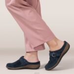 Libby Comfort Clog Aetrex Women Navy XLXT0120 - Image 9