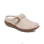 Libby Comfort Clog Aetrex Women Oatmeal Wool XLXT044