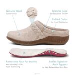 Libby Comfort Clog Aetrex Women Oatmeal Wool XLXT044 - Image 7