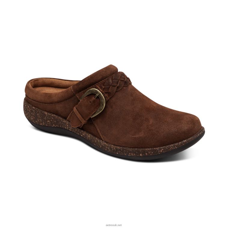 libby_comfort_clog_aetrex_women_tobacco_xlxt079.jpg Libby Comfort Clog Aetrex Women Tobacco XLXT079 - Image 1