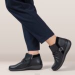 Luna Ankle Boot Aetrex Women Black XLXT091 - Image 8