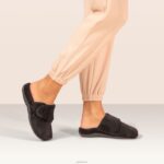 Mandy Closed Toe Slipper Aetrex Women Black XLXT032 - Image 6