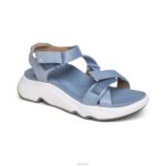 Marz Adjustable Sport Sandal Aetrex Women Blue XLXT0243 - Image 7