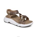 Marz Adjustable Sport Sandal Aetrex Women Taupe XLXT0264 - Image 7