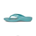 Maui Orthotic Flips Aetrex Women Glossy Aqua XLXT024 - Image 4