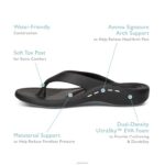 Maui Orthotic Flips Aetrex Women Glossy Rose XLXT0110 - Image 7