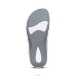 Maui Orthotic Flips Aetrex Women Glossy White XLXT0181 - Image 6