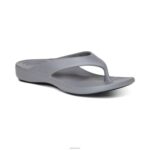 Maui Orthotic Flips Aetrex Women Matte Grey XLXT012