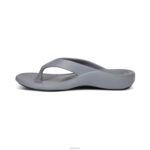 Maui Orthotic Flips Aetrex Women Matte Grey XLXT012 - Image 4