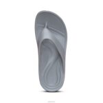 Maui Orthotic Flips Aetrex Women Matte Grey XLXT012 - Image 5
