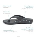 Maui Orthotic Flips Aetrex Women Matte Grey XLXT012 - Image 7