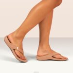 Maui Orthotic Flips Aetrex Women Mocha XLXT055 - Image 8