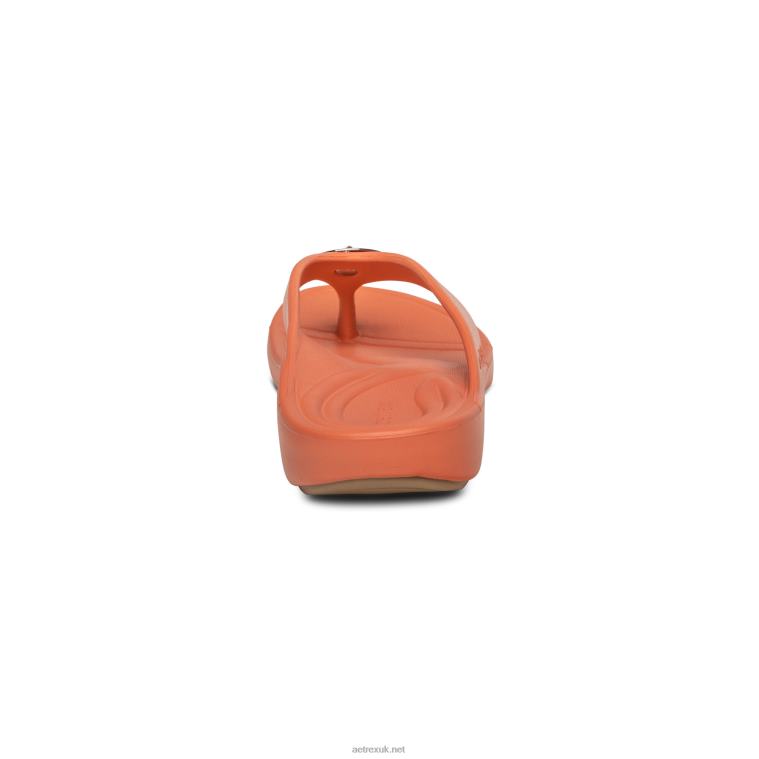 Maui Starfish Orthotic Flips Aetrex Women Coral XLXT0272 - Image 3