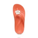 Maui Starfish Orthotic Flips Aetrex Women Coral XLXT0272 - Image 5