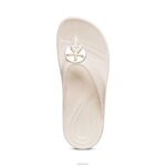 Maui Starfish Orthotic Flips Aetrex Women Ivory XLXT0270 - Image 5