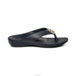 Maui Starfish Orthotic Flips Aetrex Women Navy XLXT0271 - Image 2