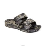 Milos Orthotic Slides Aetrex Men Green Camo XLXT0318 - Image 7
