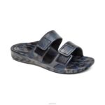 Milos Orthotic Slides Aetrex Men Navy Camo XLXT0319 - Image 7