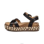 Paula Platform Sandal Aetrex Women Black XLXT0251 - Image 4