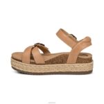 Paula Platform Sandal Aetrex Women Camel XLXT0291 - Image 4